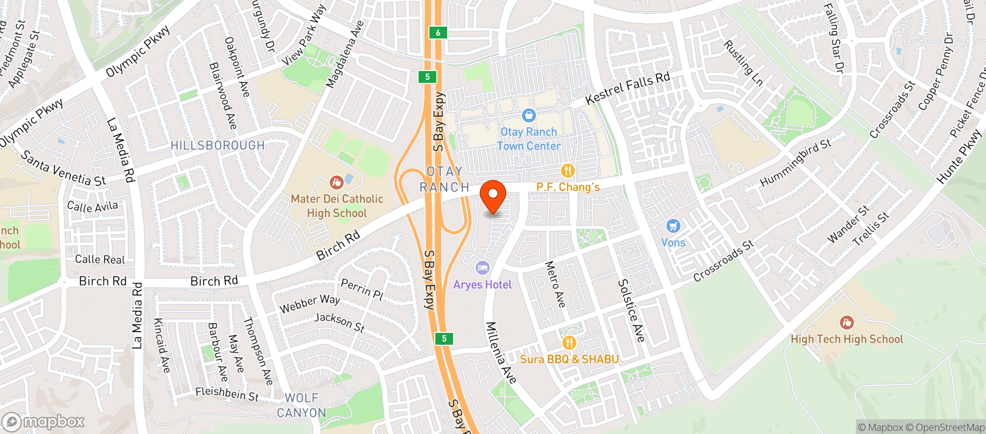 Map showing World Market Chula Vista