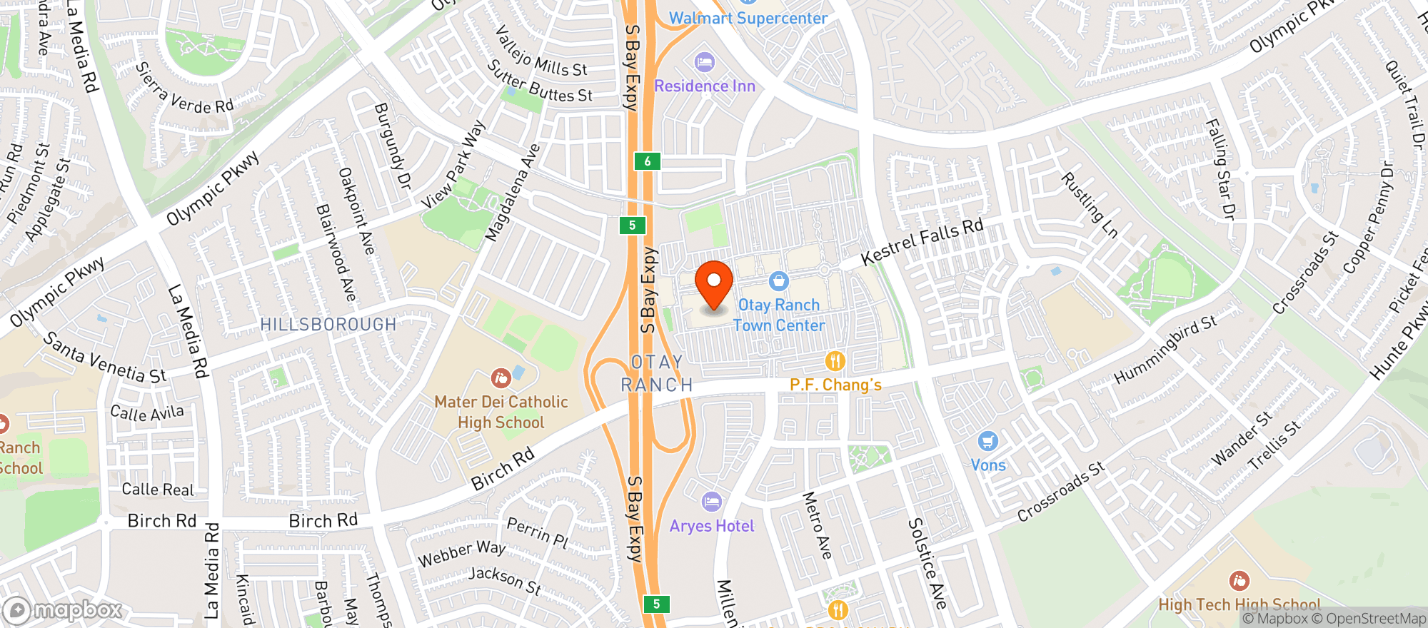 Map showing Barons Market