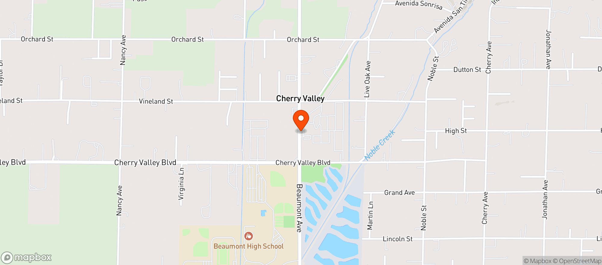 Map showing Cherry Valley Market