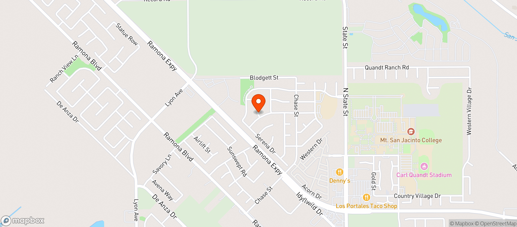Map showing 7 Eleven# 38168