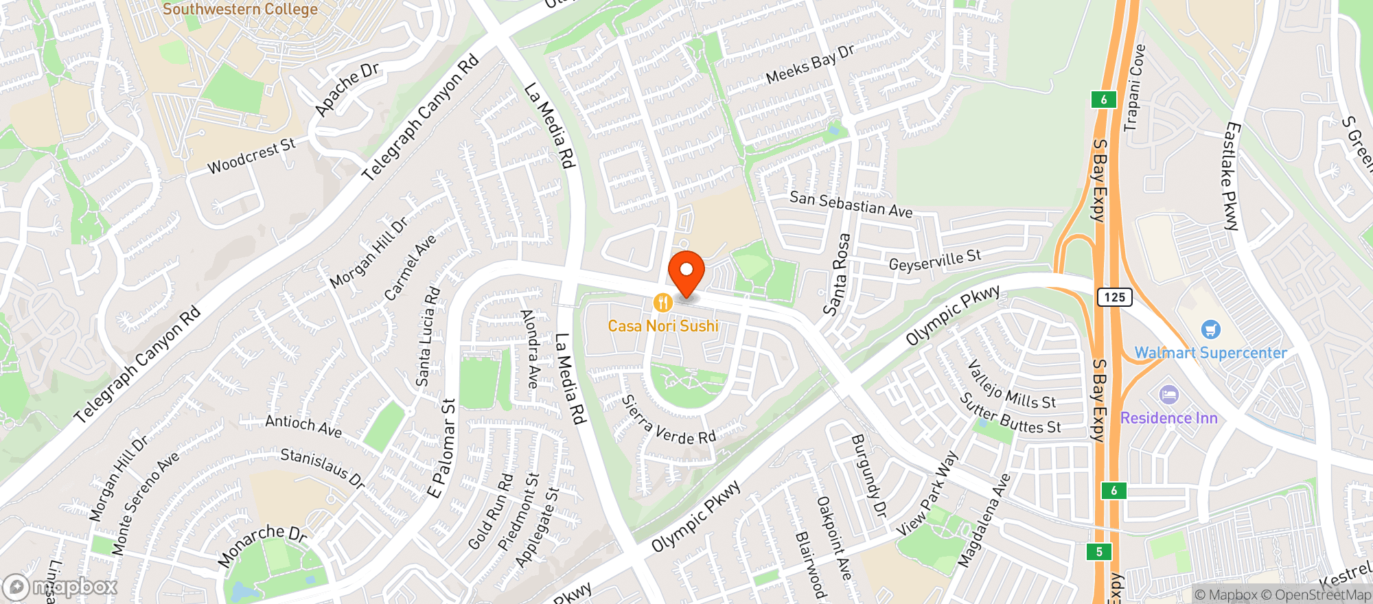 Map showing Villagio Mart