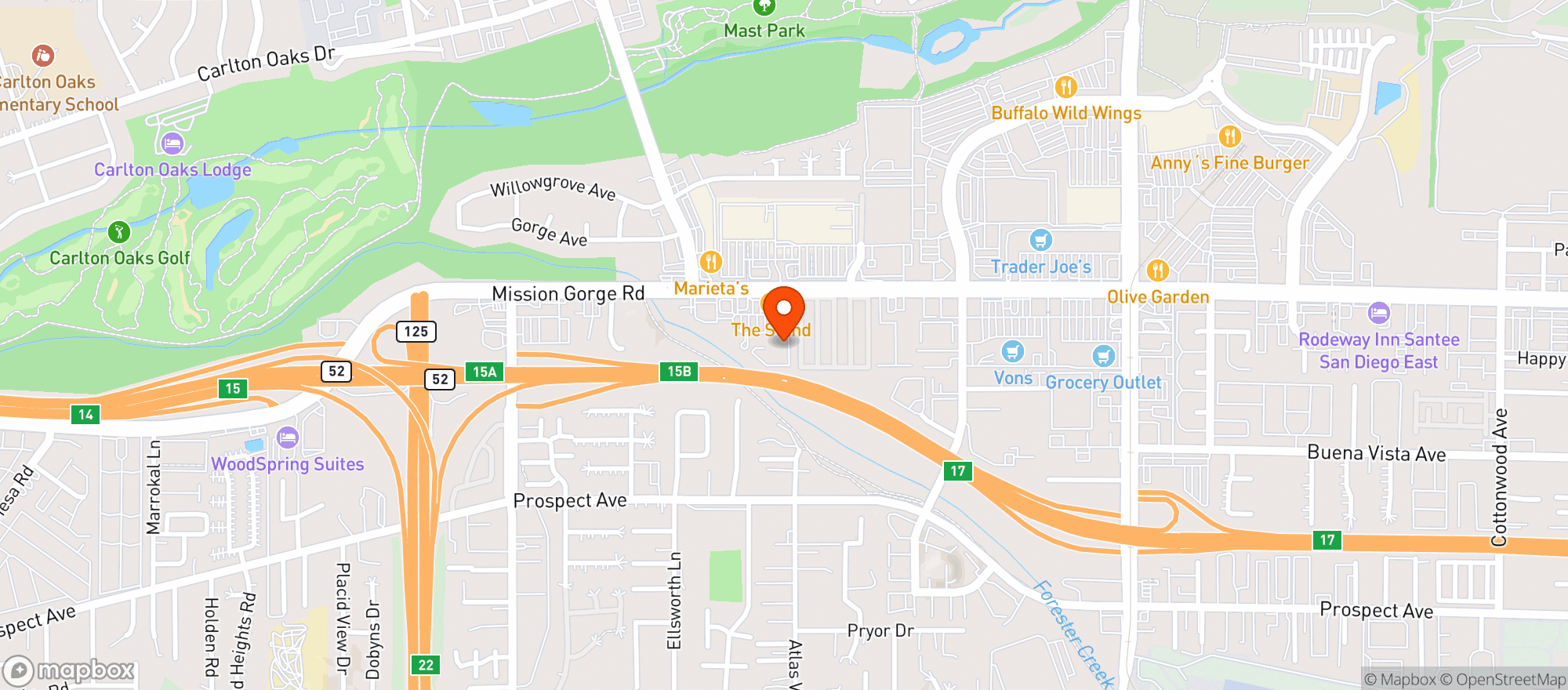 Map showing Sprouts Farmers Market