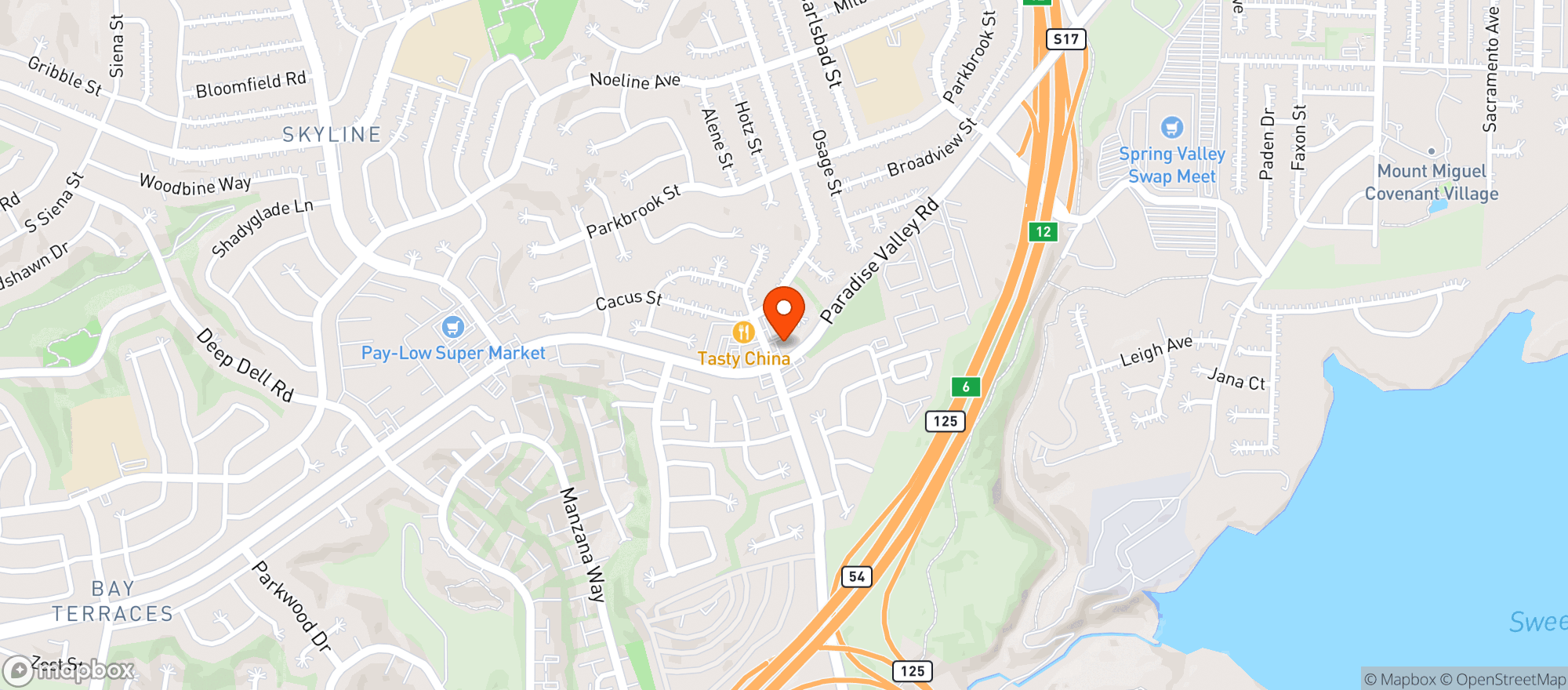 Map showing 7 Eleven