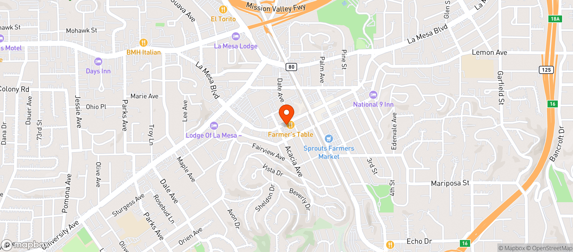 Map showing Cloud Chasers Smoke Shop