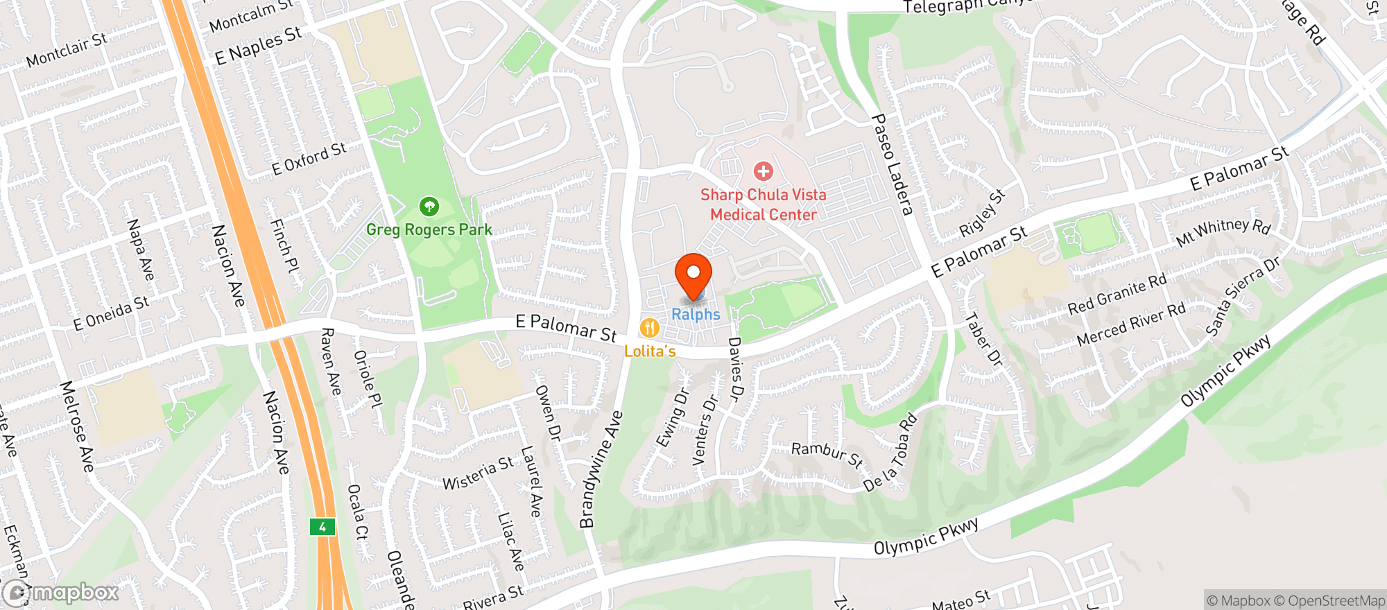 Map showing Ralphs