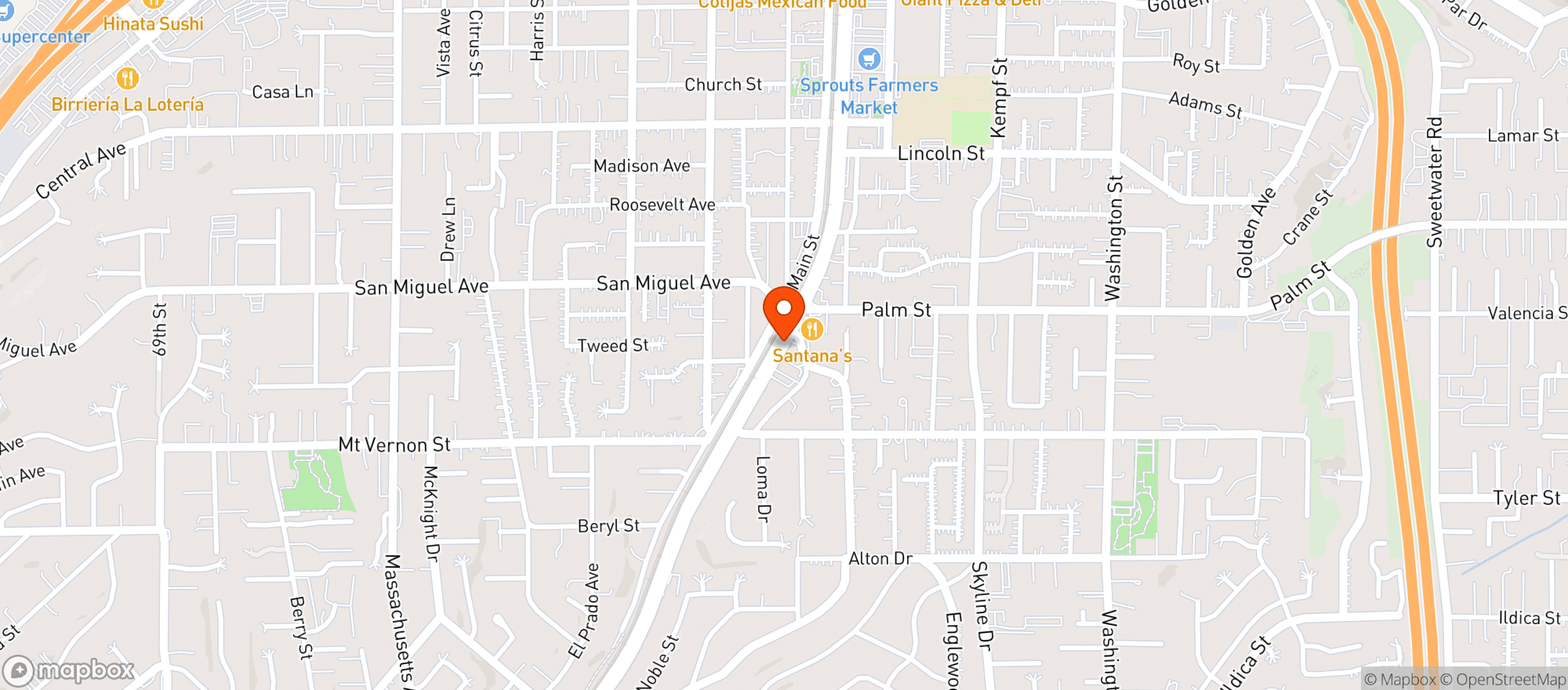 Map showing Liquor Mart
