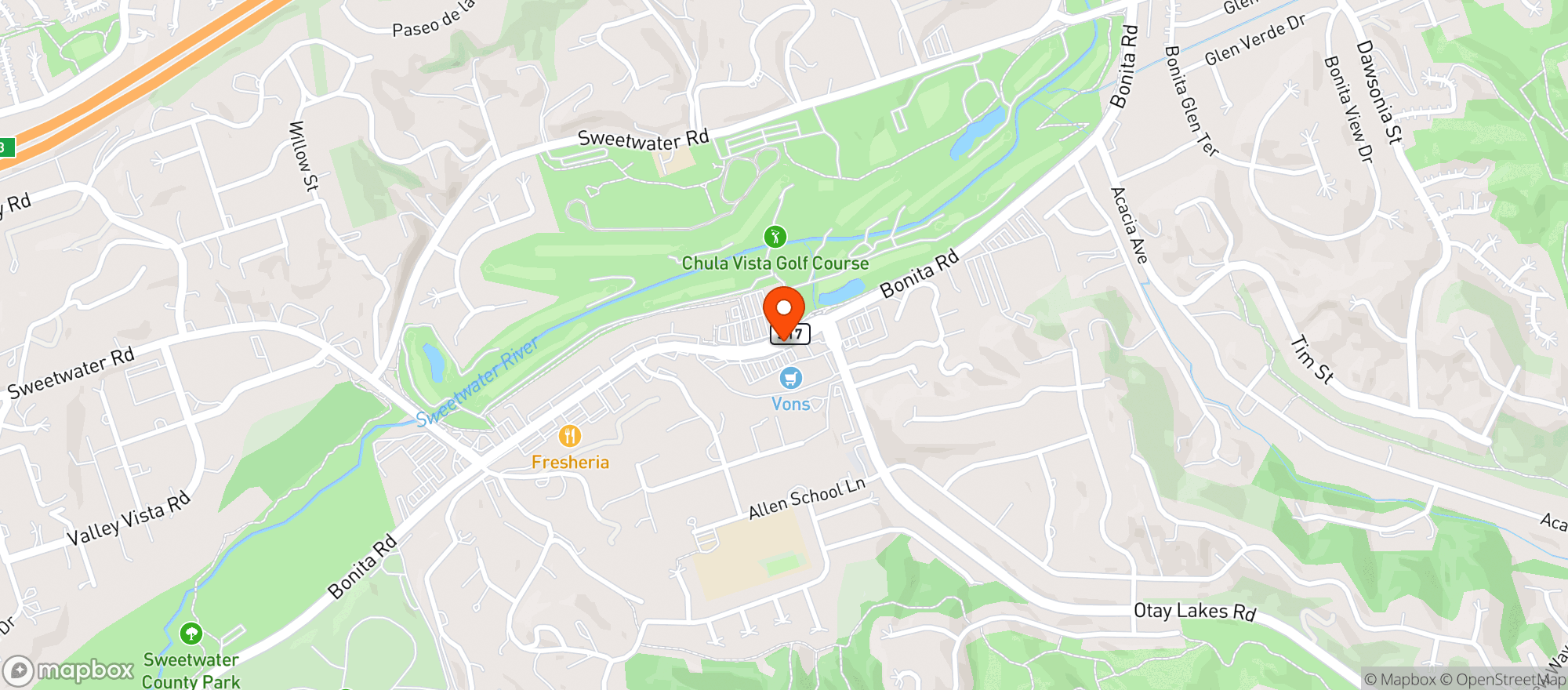 Map showing Tj Oyster Bar #1093349