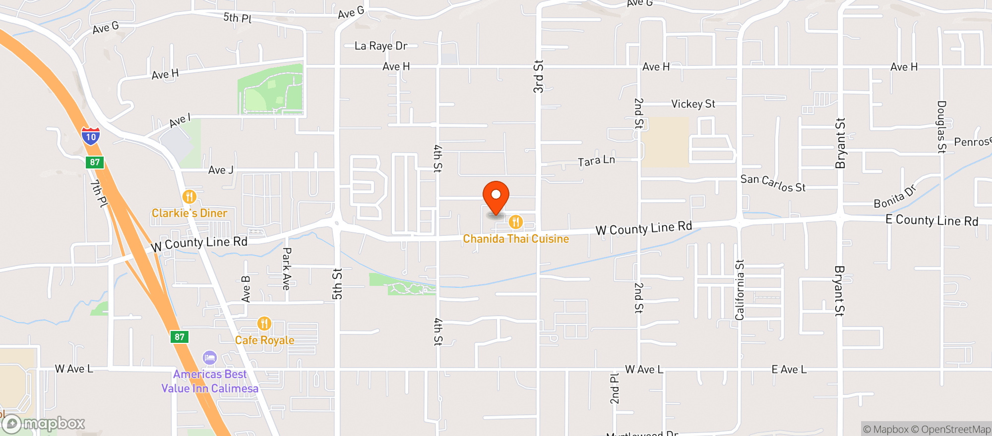 Map showing Issa Vibe Smoke Shop
