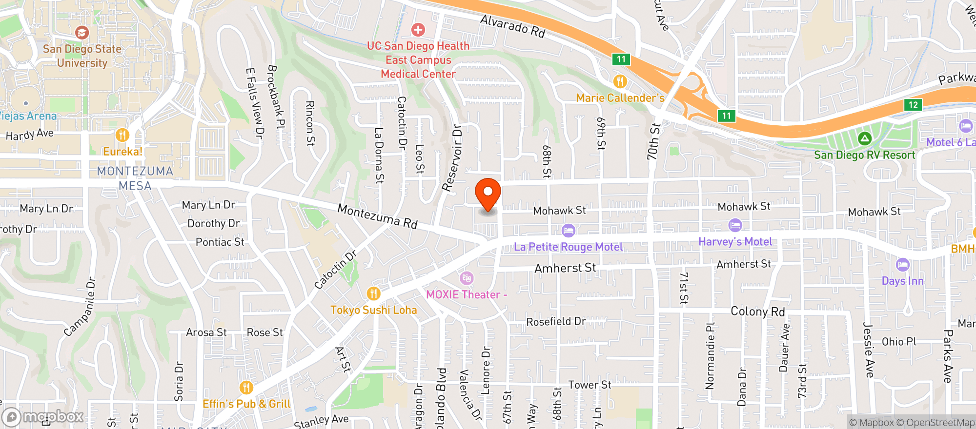 Map showing Ralphs