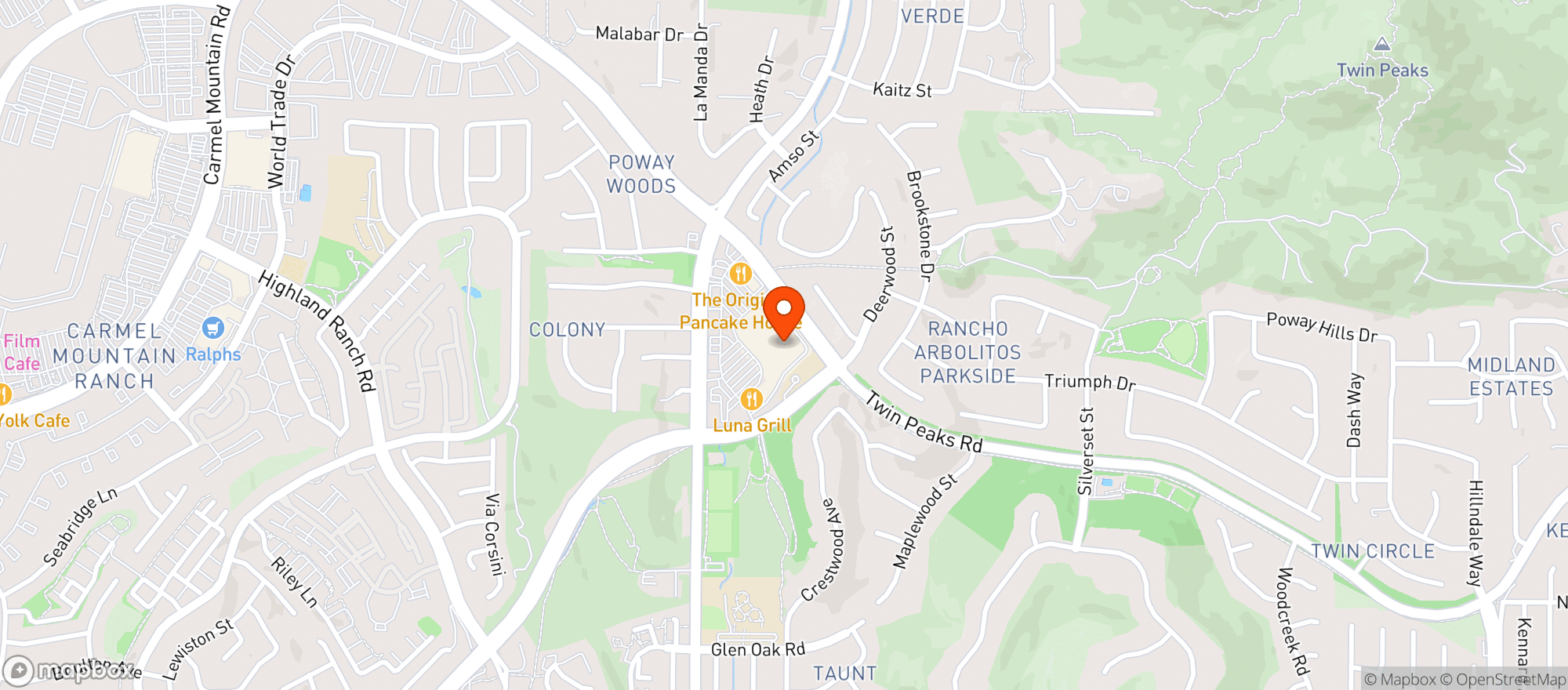 Map showing Target
