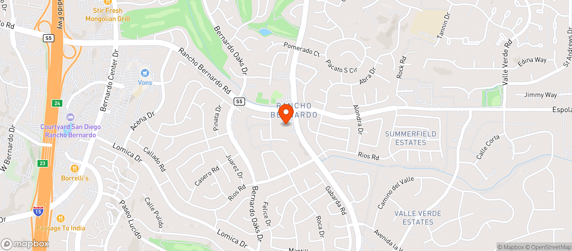 Map showing Albertsons