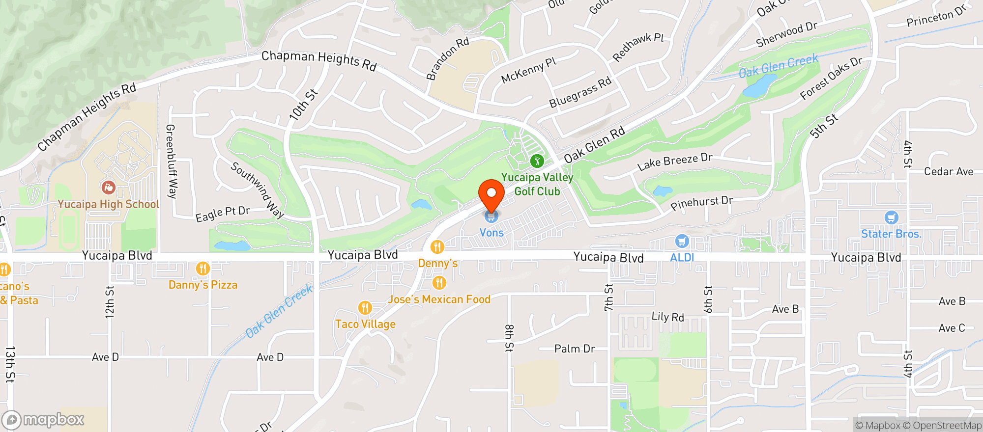 Map showing Vons #1796