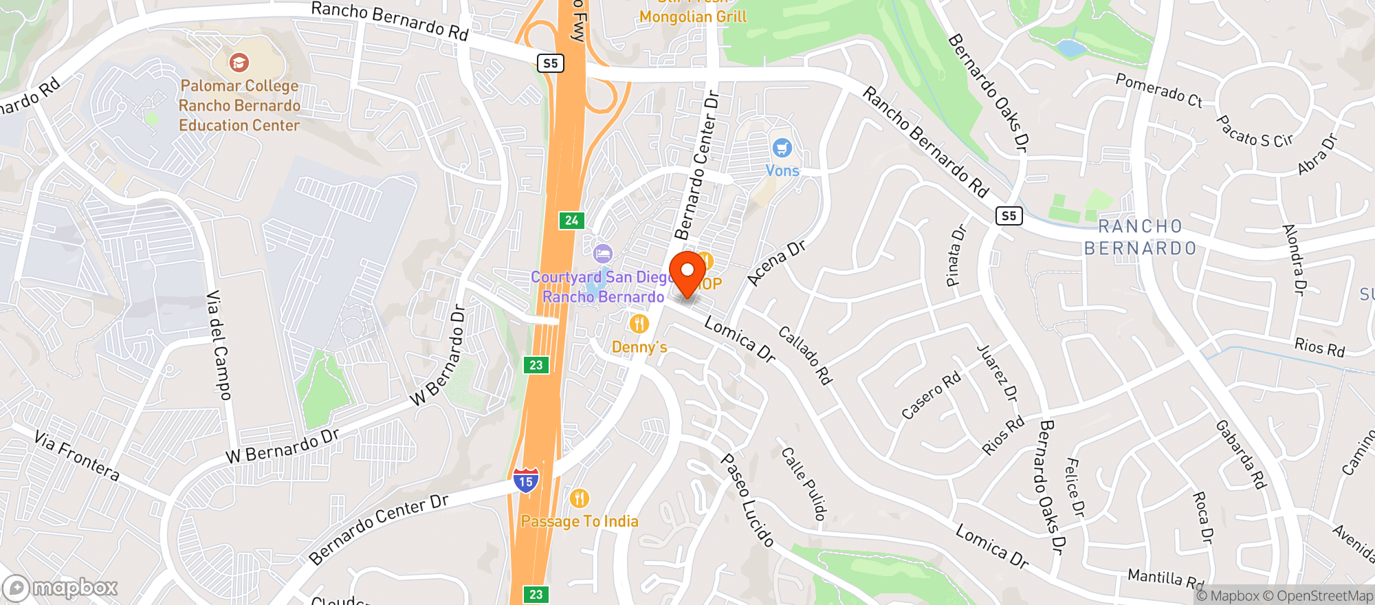 Map showing 7 Eleven