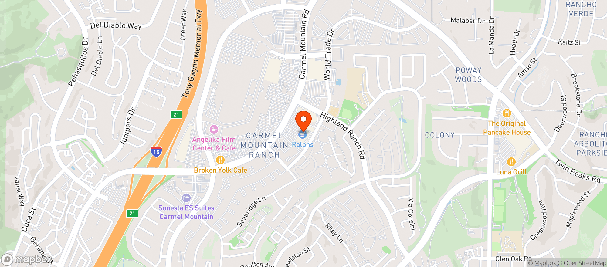 Map showing Ralphs