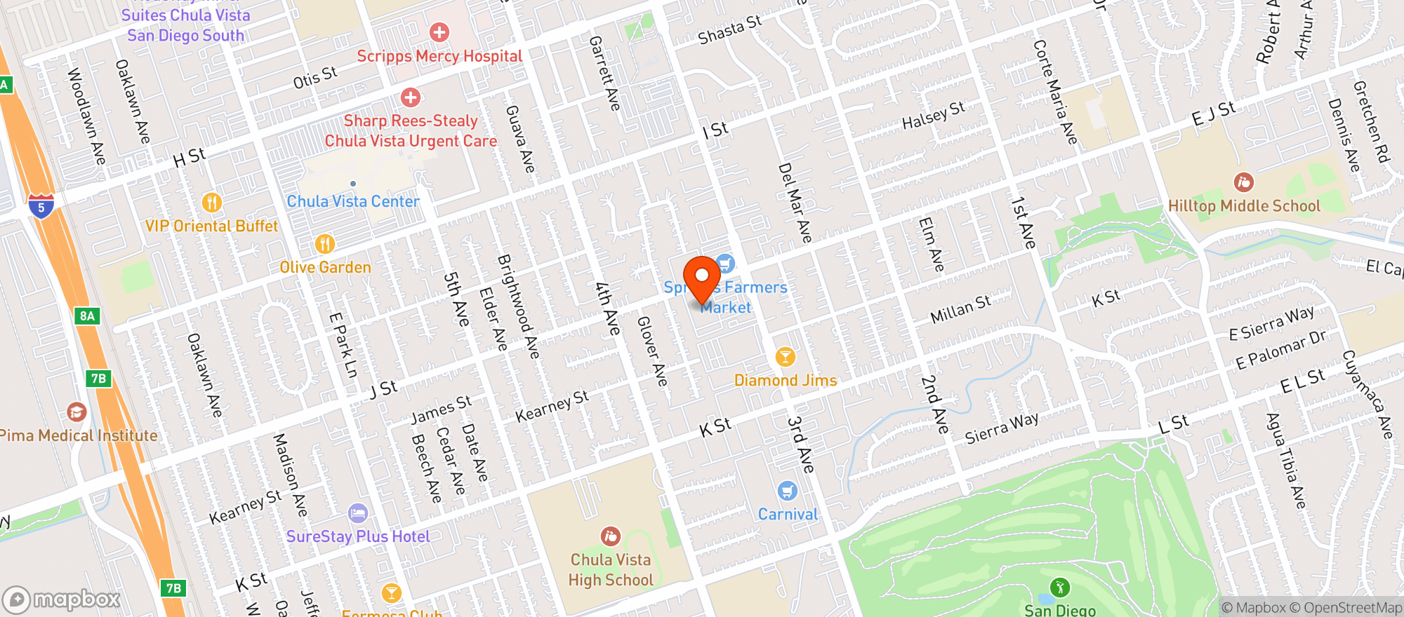 Map showing Albertsons #757