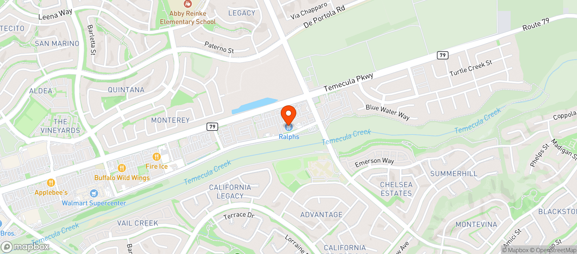 Map showing Ralphs