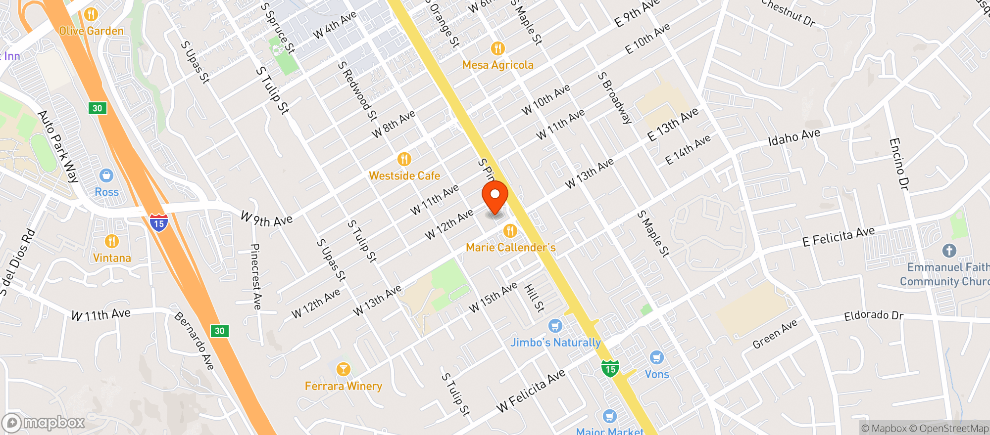 Map showing Sprouts Farmers Market