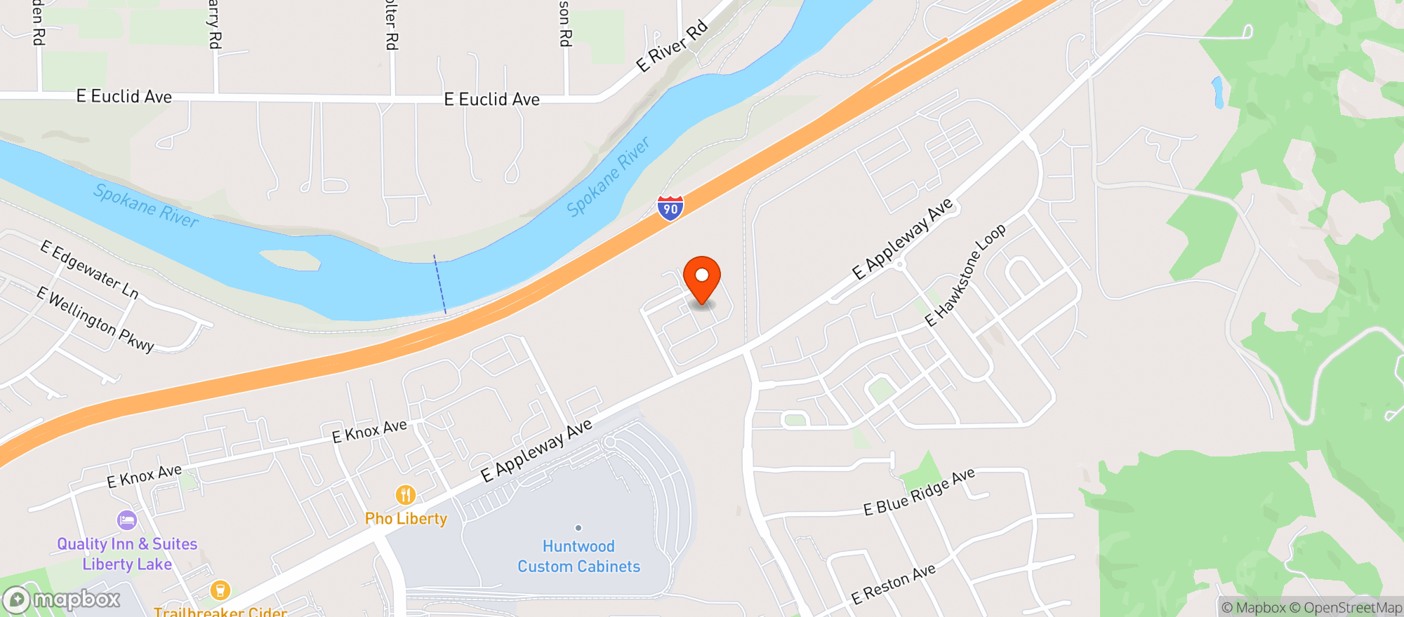 Map showing Hitters