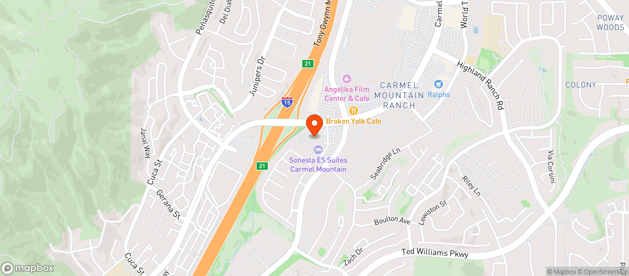 Map showing BevMo