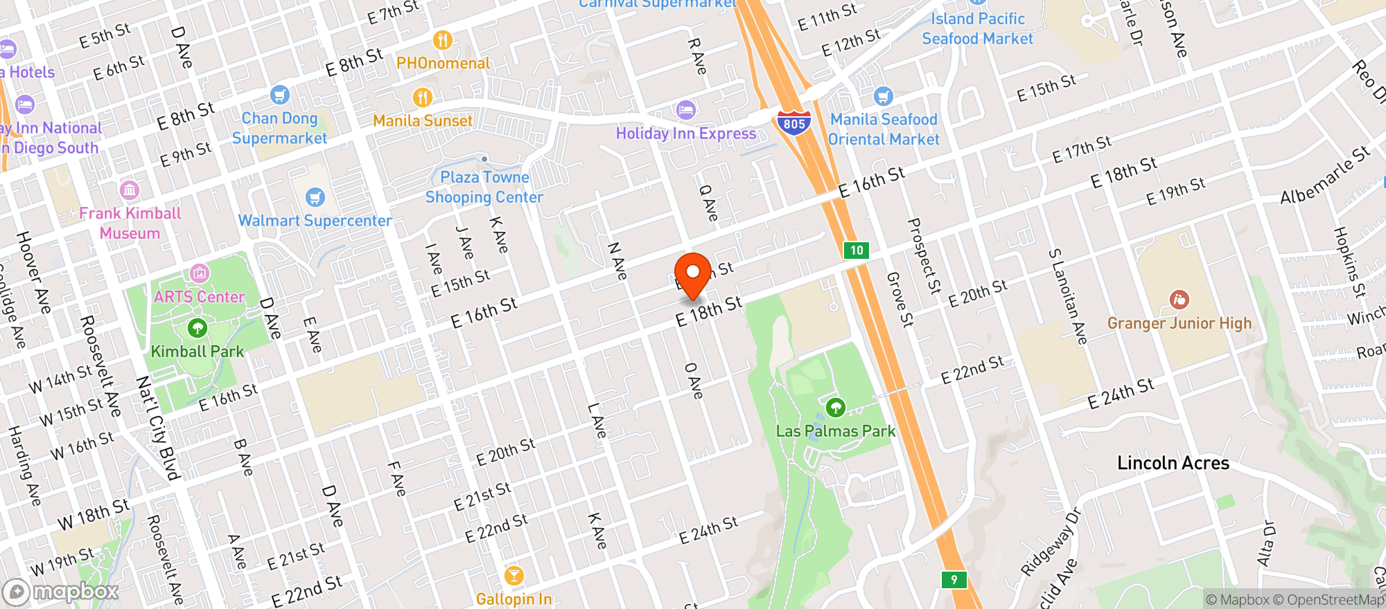 Map showing Bottles & More Liquor