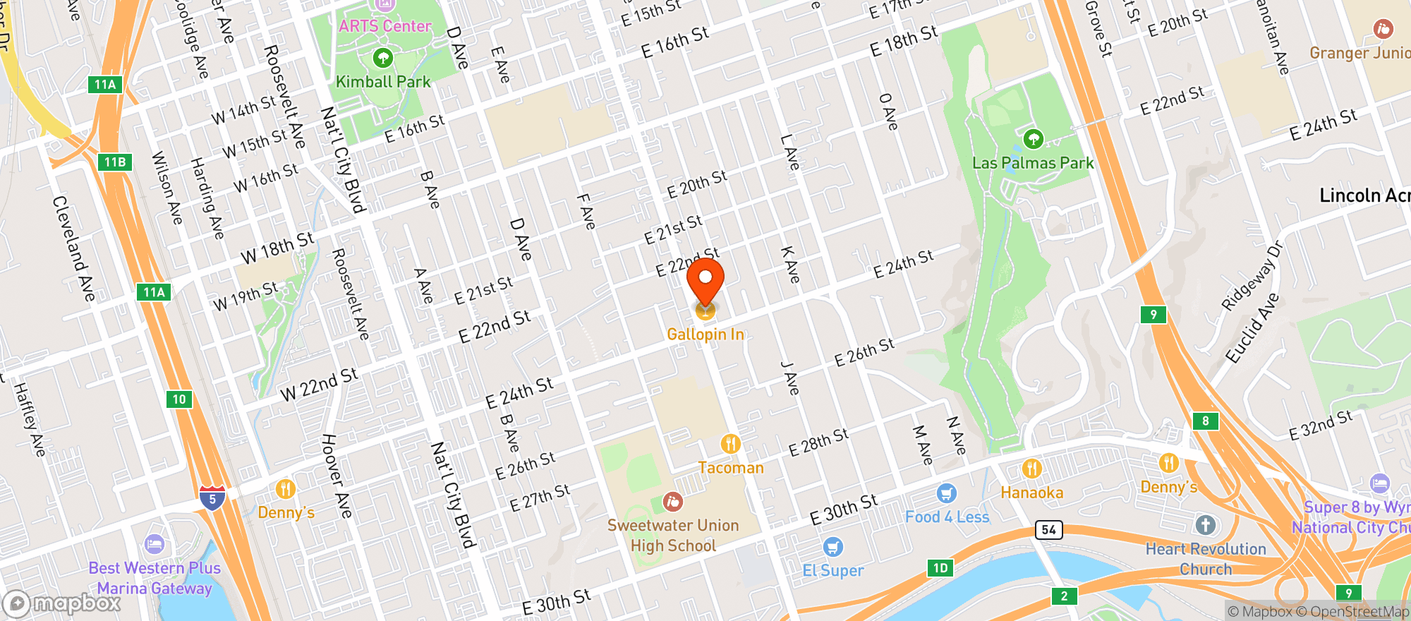 Map showing Machete Beer House