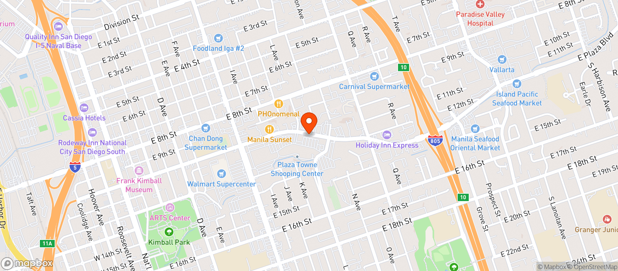 Map showing Smart & Final Extra