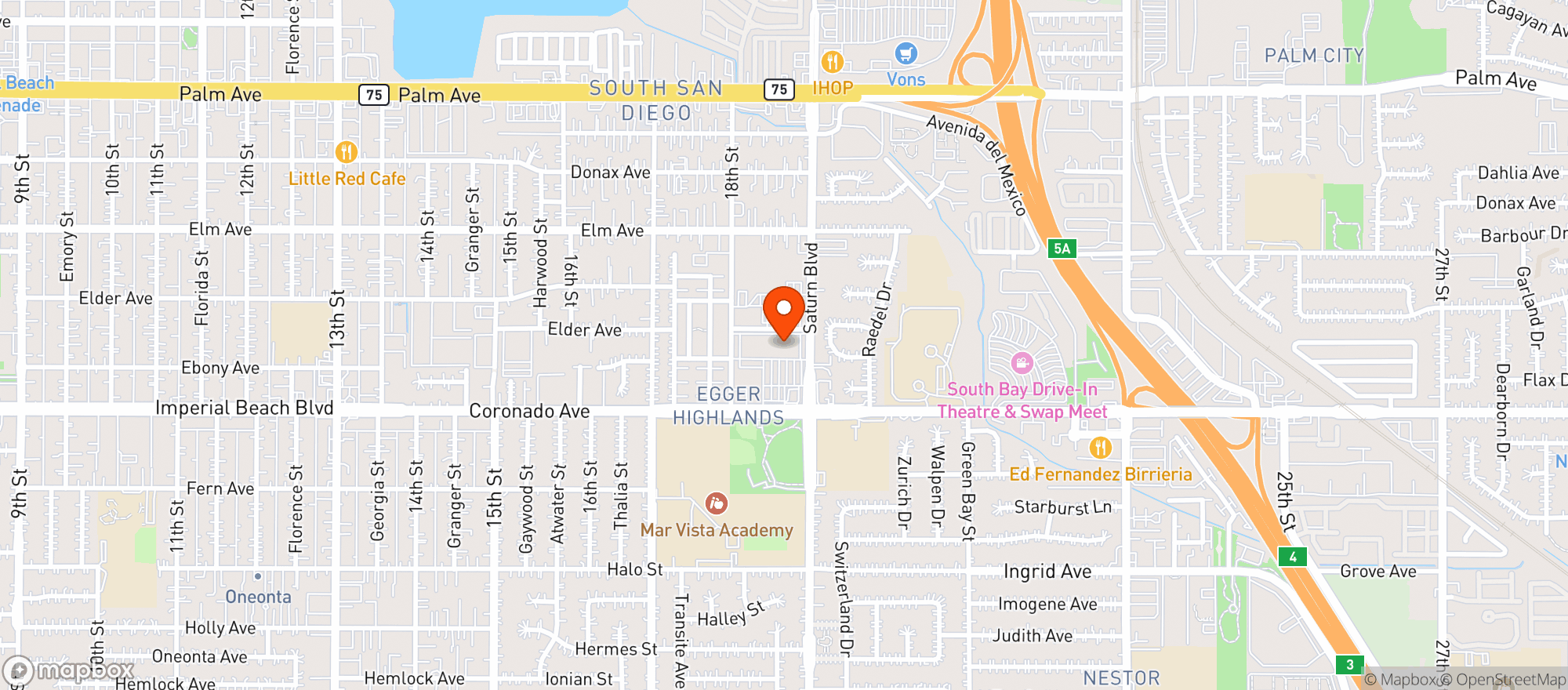 Map showing Manolos Farmers Market