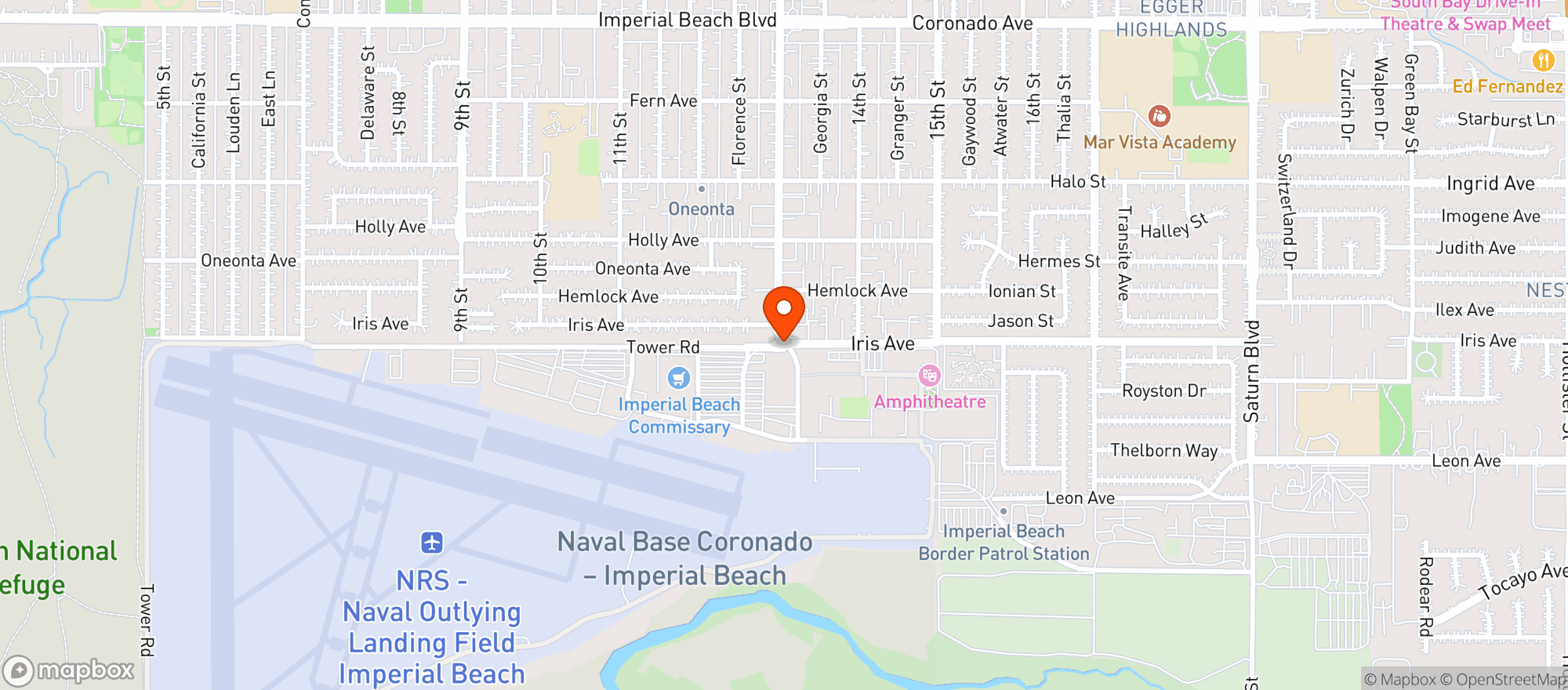 Map showing Imp Beach Nolf Exch #1068073