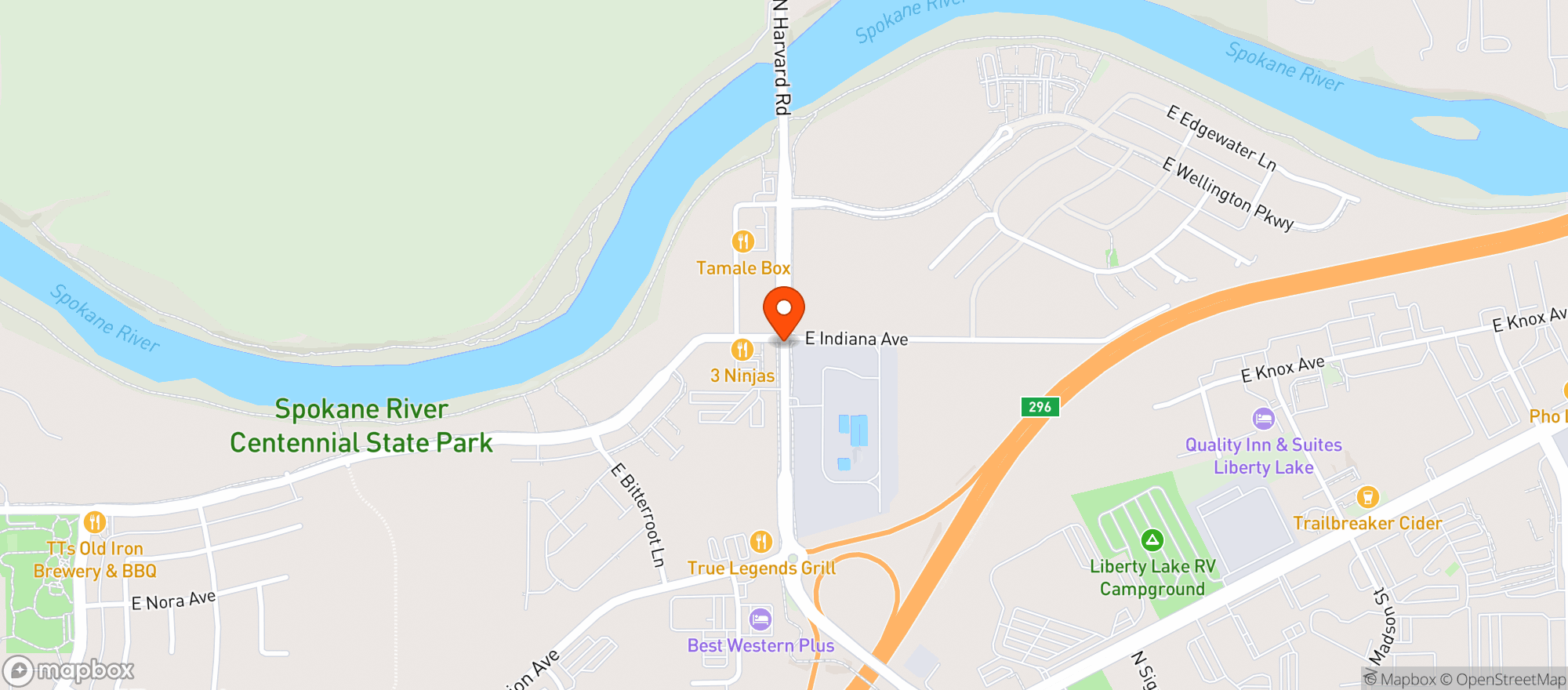 Map showing 3 Ninjas