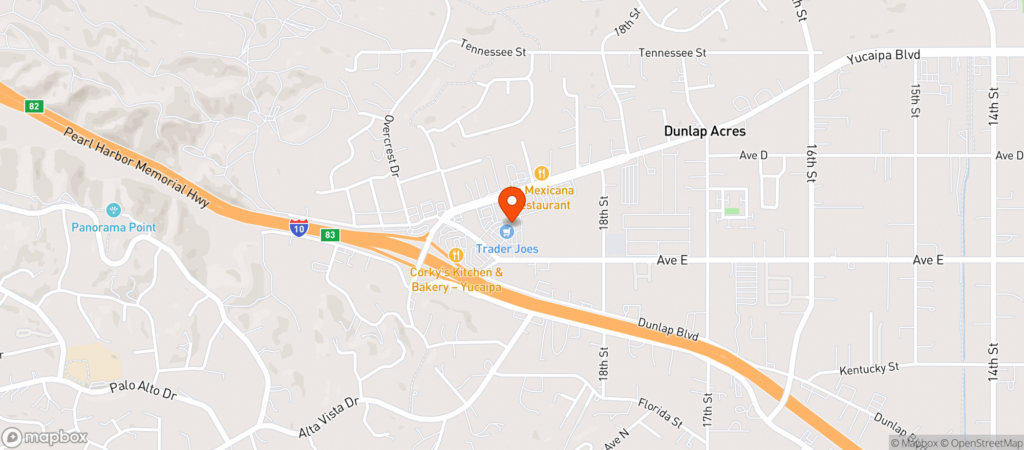 Map showing Trader Joes #268