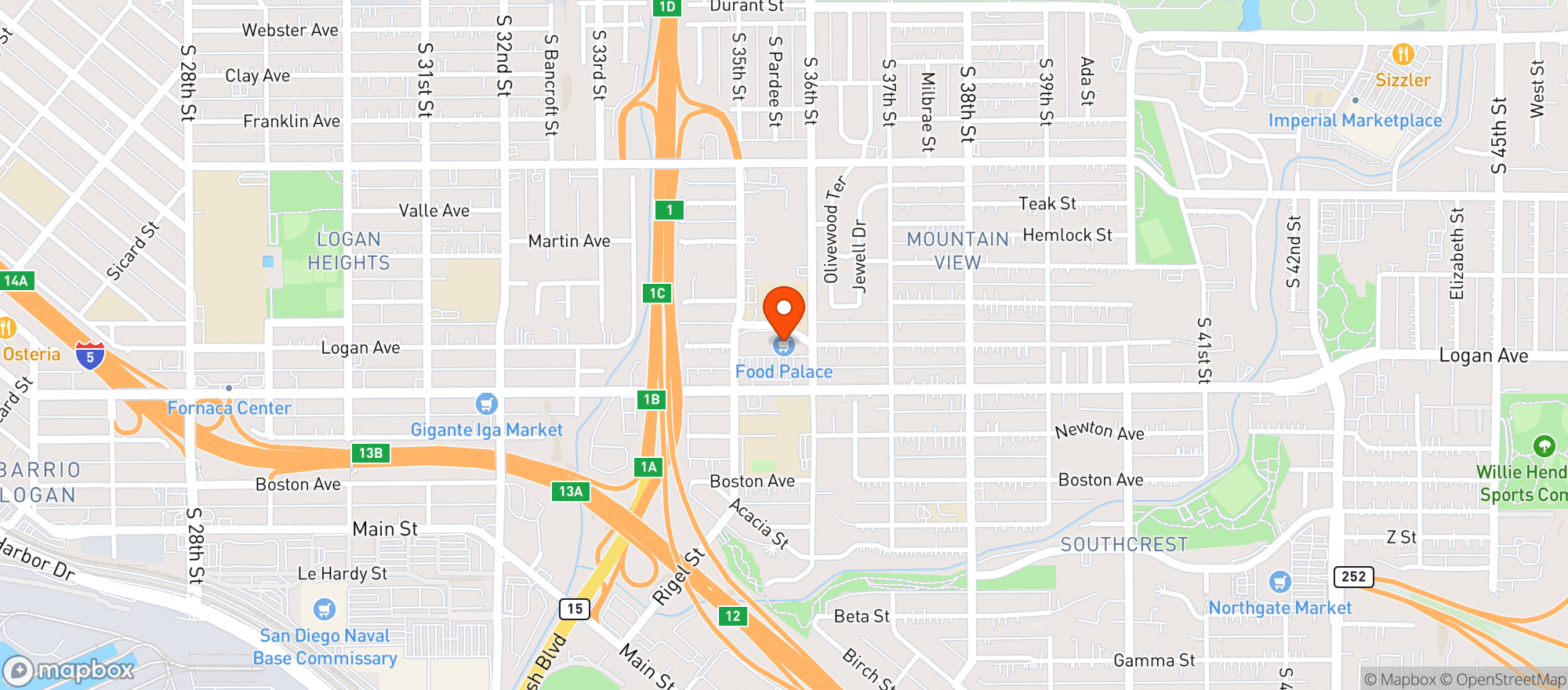 Map showing MANOLO FARMERS MARKET