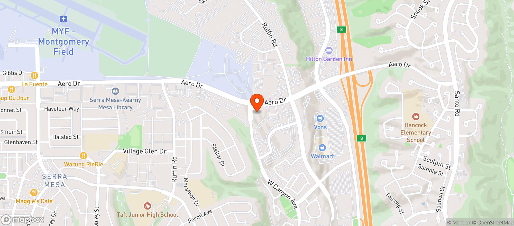 Map showing 7 Eleven #21604
