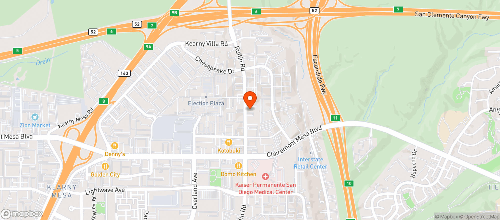 Map showing 7 Eleven #38087