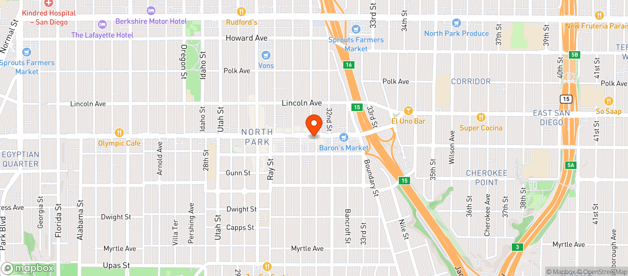 Map showing Botanica