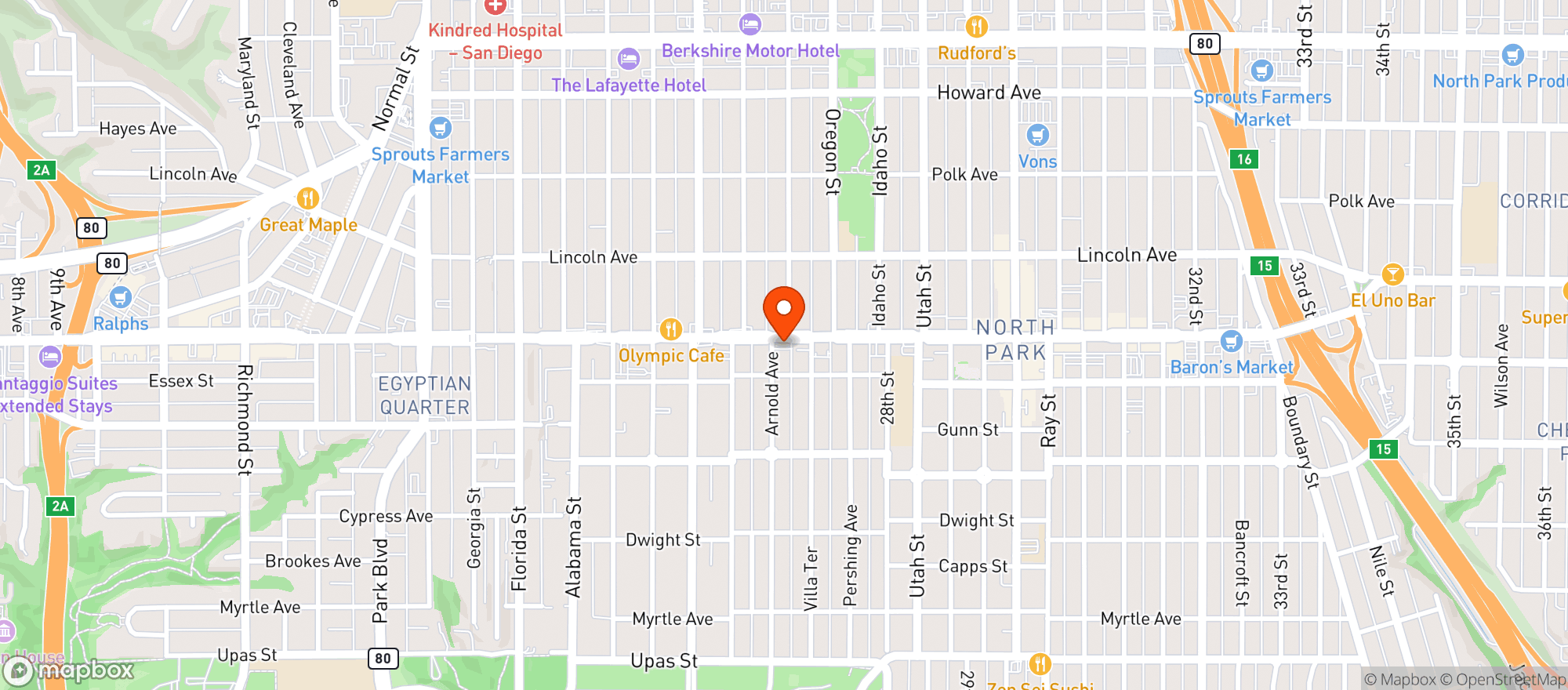 Map showing Happy Time Liquor