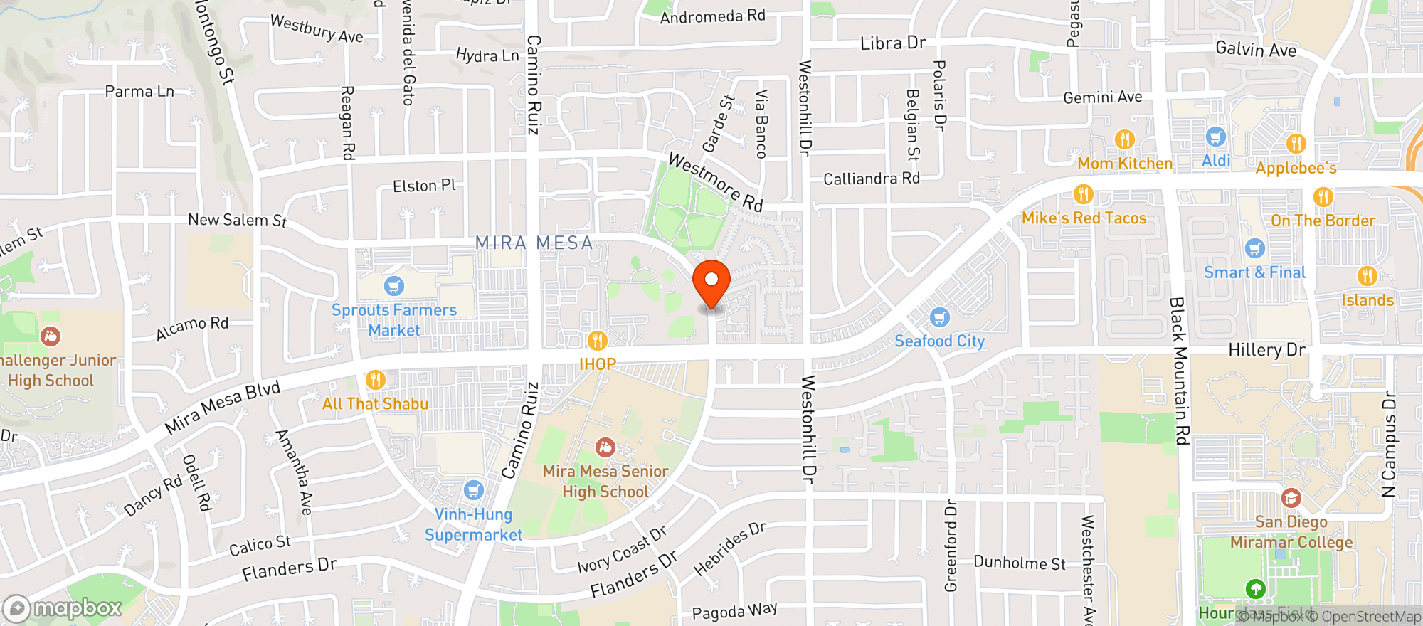 Map showing MCX MARINE MART #11300