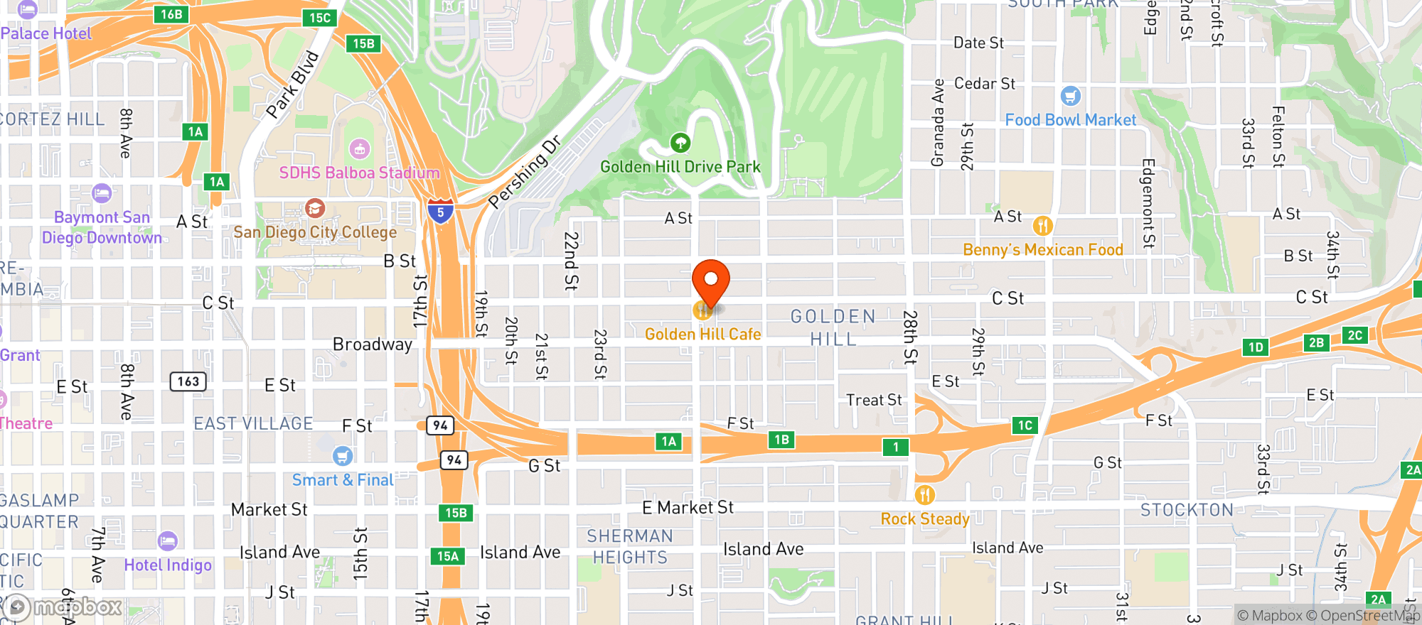 Map showing Jaycee's Market/ Mpc