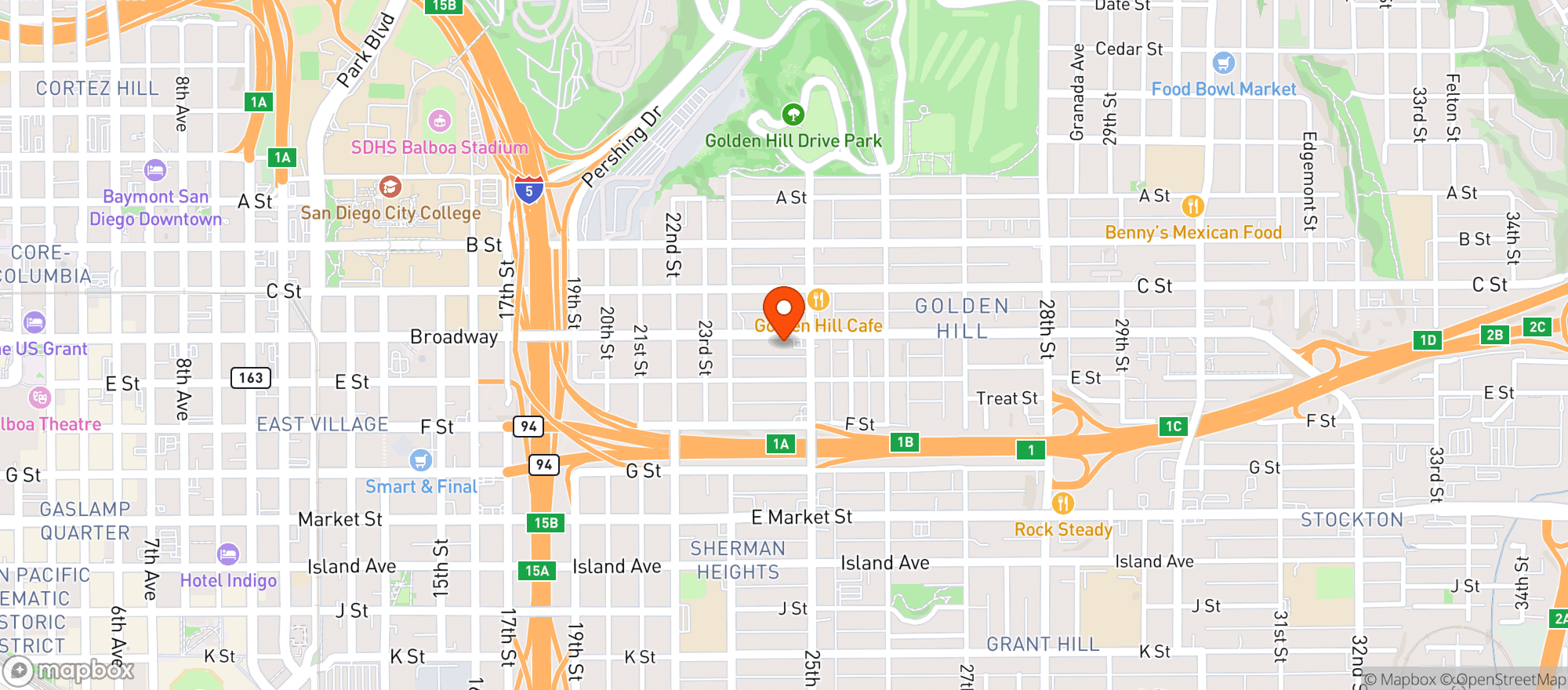 Map showing Kingfisher