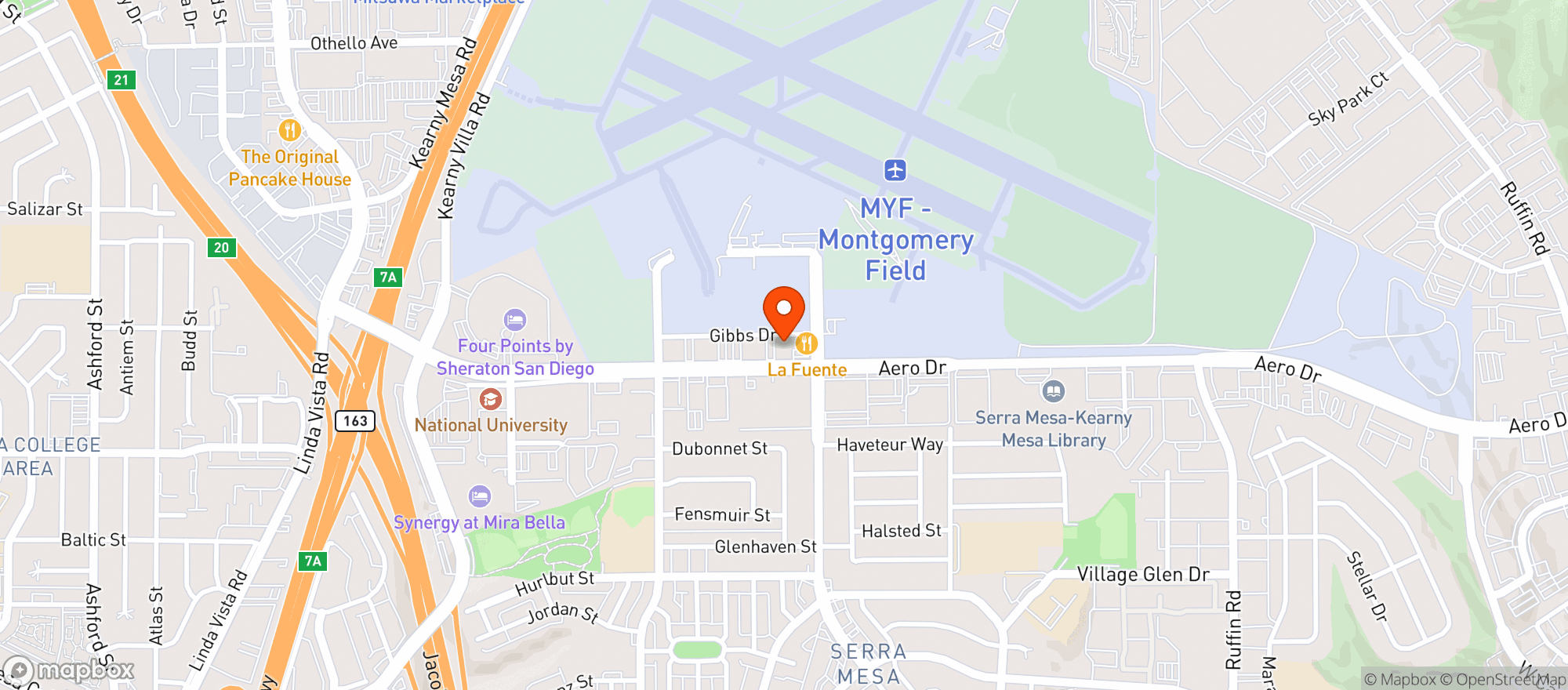 Map showing Clown Market