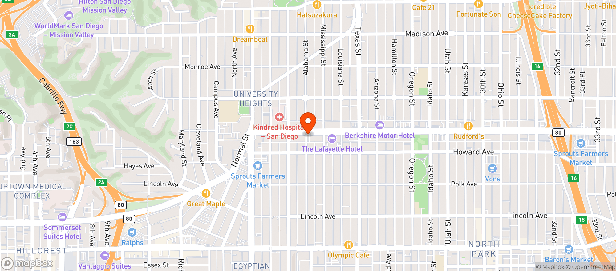 Map showing Live Wire