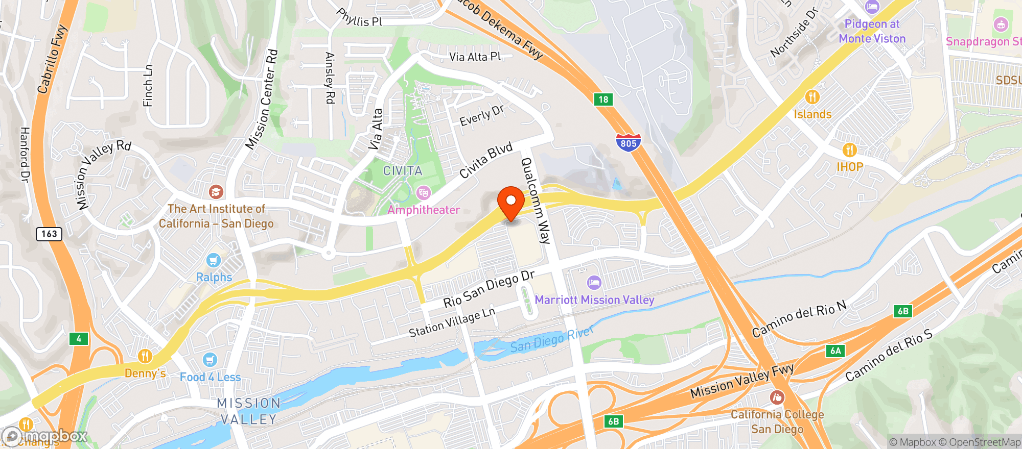 Map showing Total Wine & More