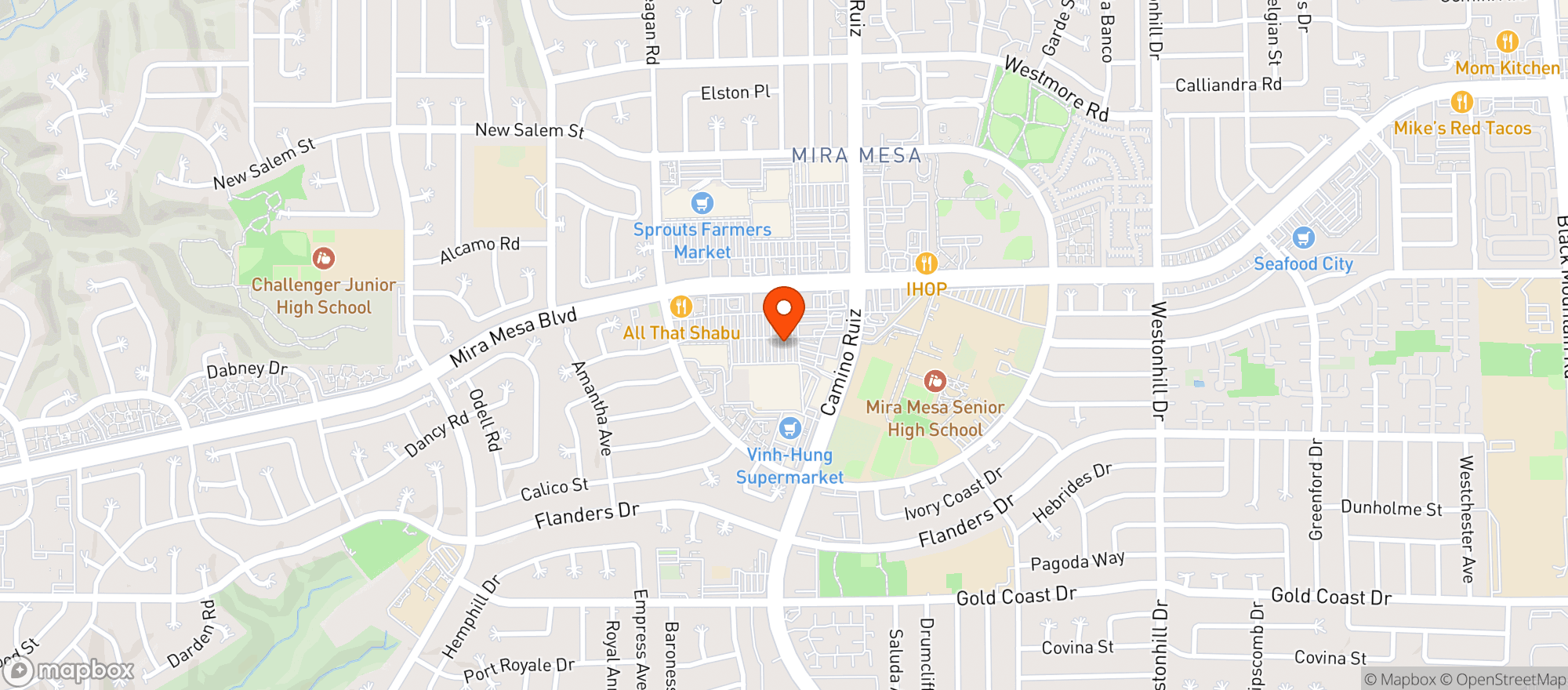 Map showing Target
