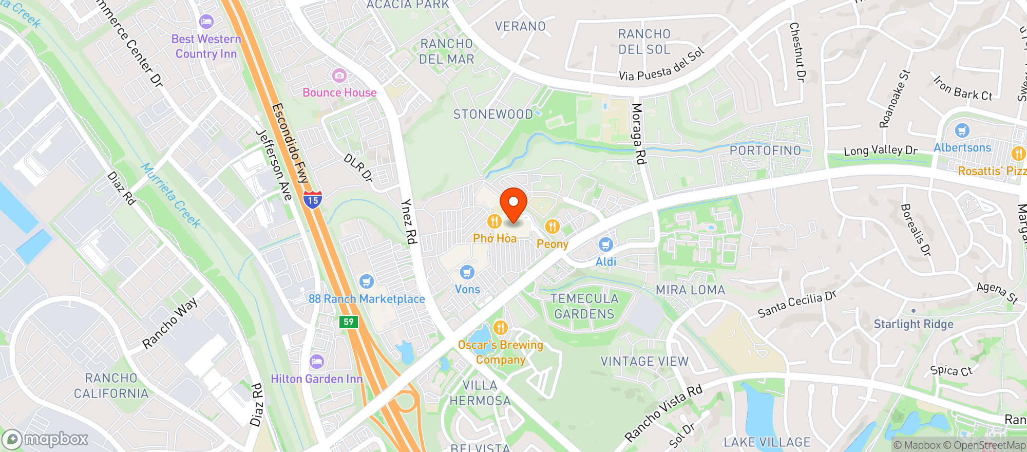 Map showing Target