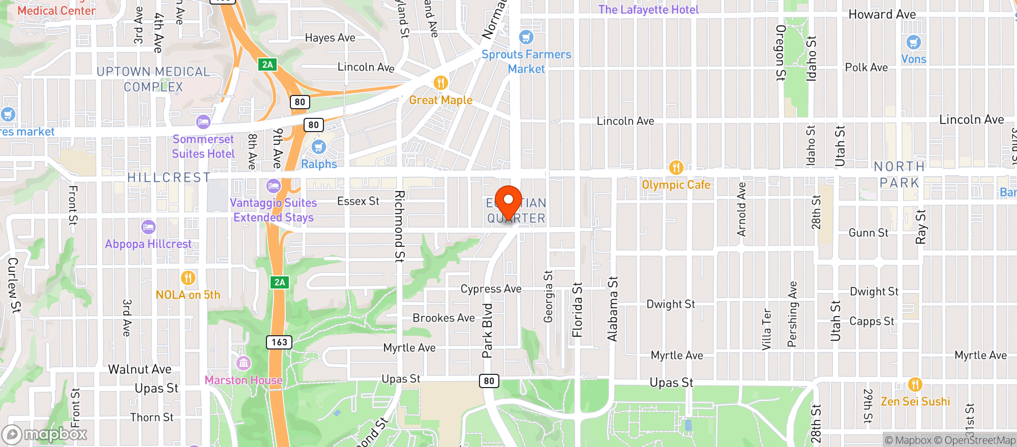 Map showing Trust