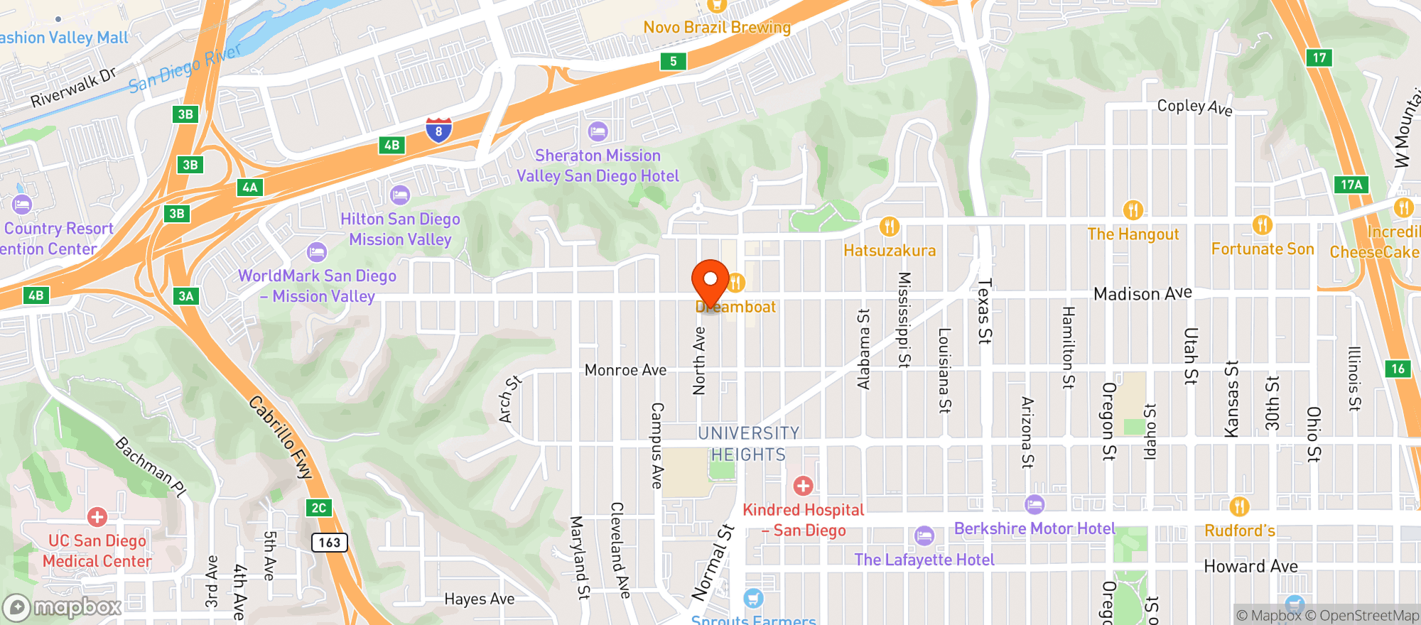 Map showing Best Bud Floral