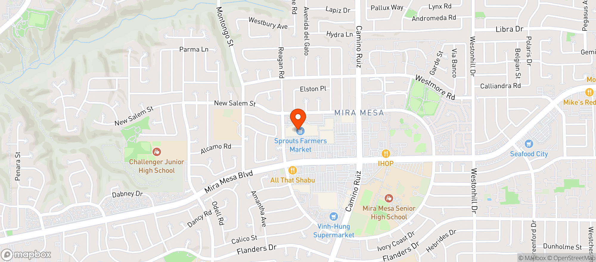 Map showing Sprouts Farmers Market
