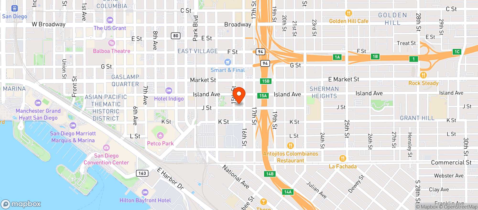 Map showing ALE TALES TAPROOM