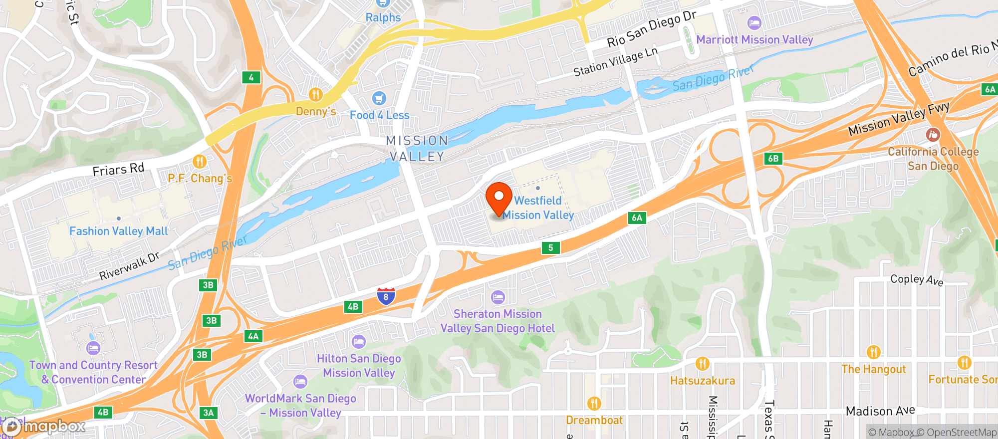 Map showing Target