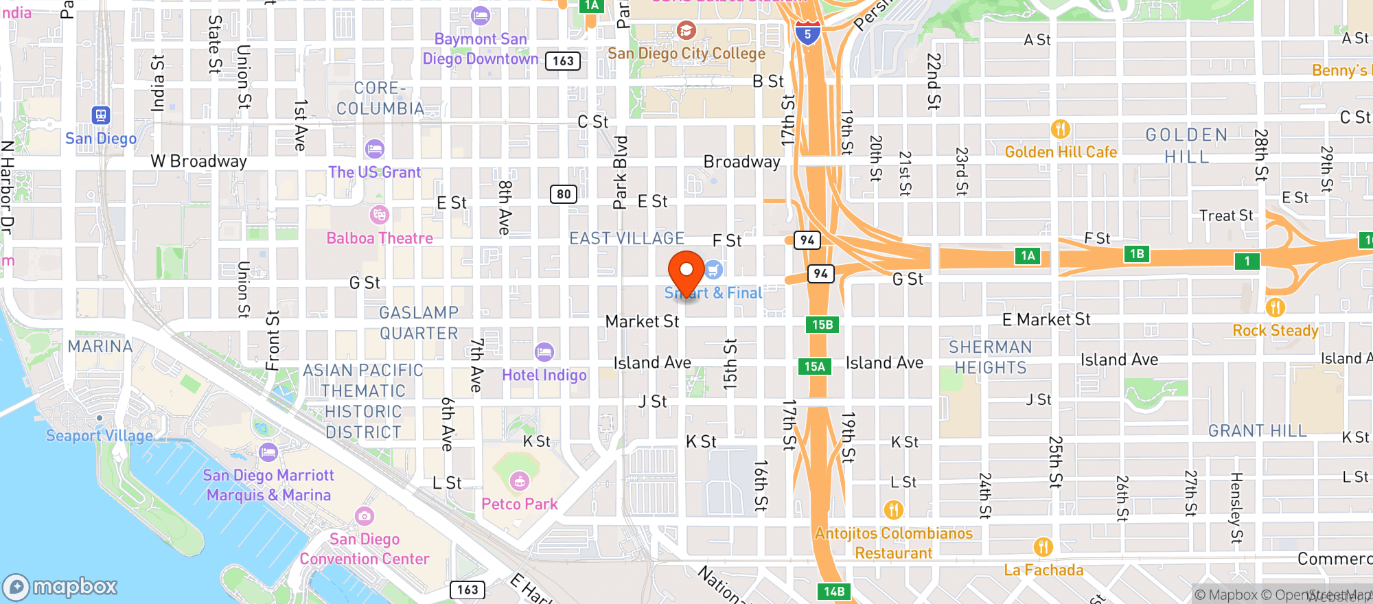 Map showing Albertsons #745