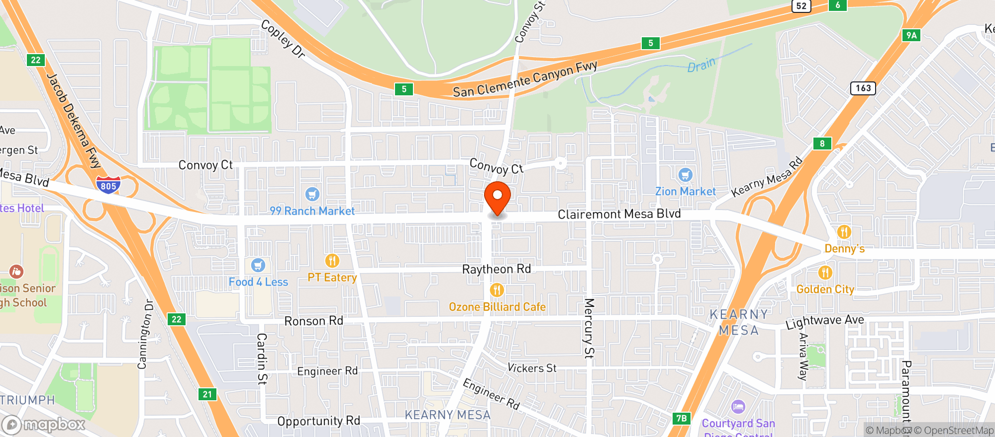 Map showing 7 Eleven